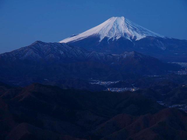 百蔵山からの富士山(2014.1.22)