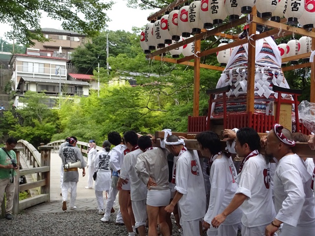 猿橋・山王宮のお祭りは7月16日です(2017年7月11日)