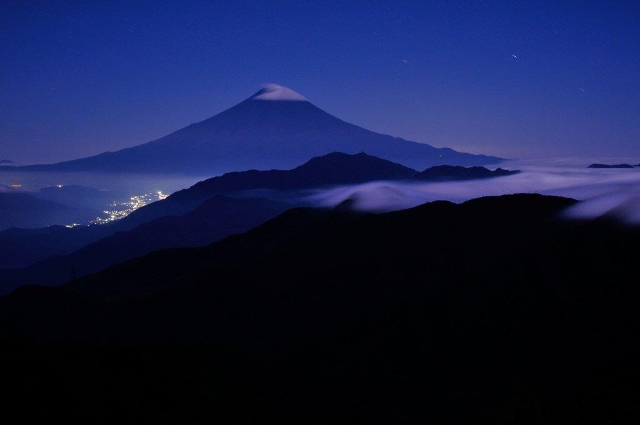 雁ｹ腹摺山からの富士山(2017.10.10)