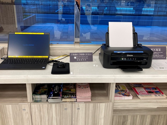 １Fにはコワーキングスペースもありビジネスにも便利